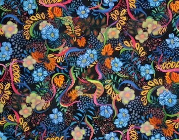 Night Bloom dog collar #4